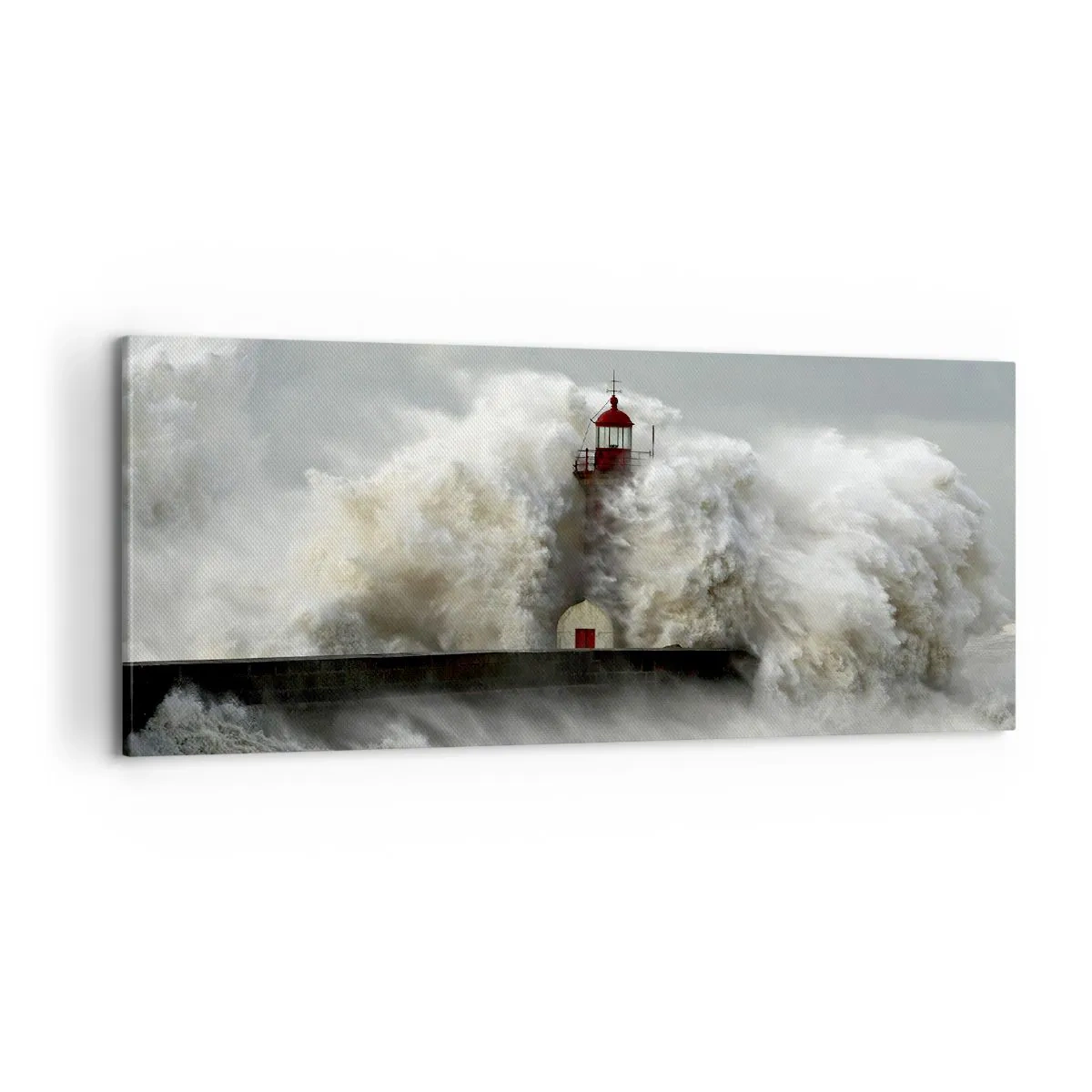 Tablou pe pânză - Mânia oceanului - 100x40 cm