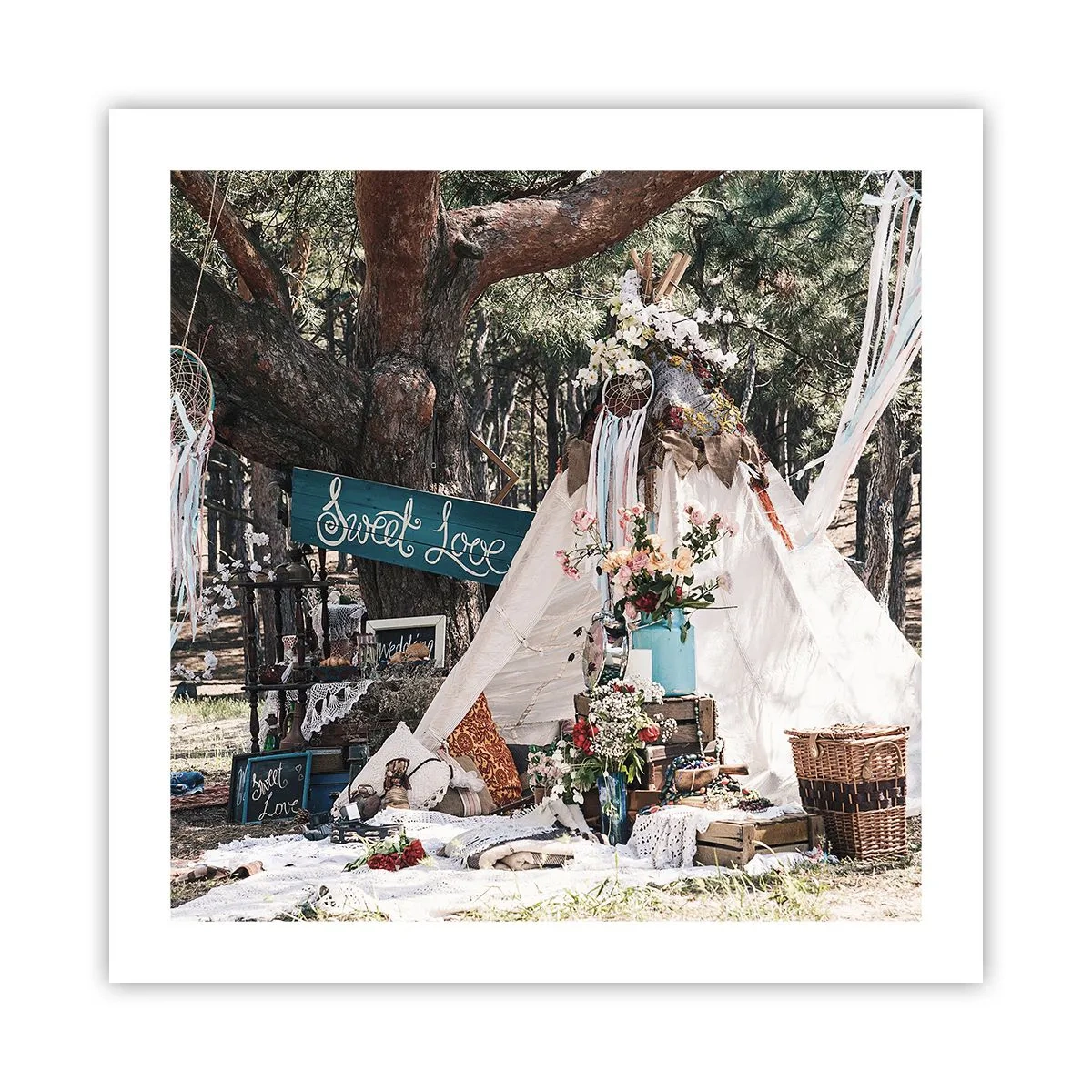 Poster - Make love… - 50x50 cm
