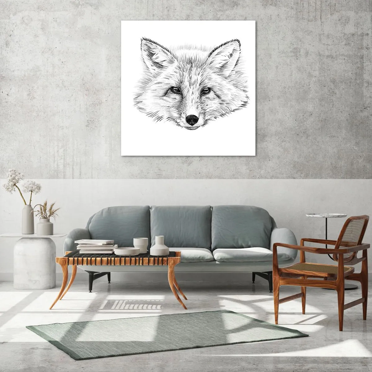 Tablou pe sticlă - Oare acești ochi pot minți? - 70x70 cm