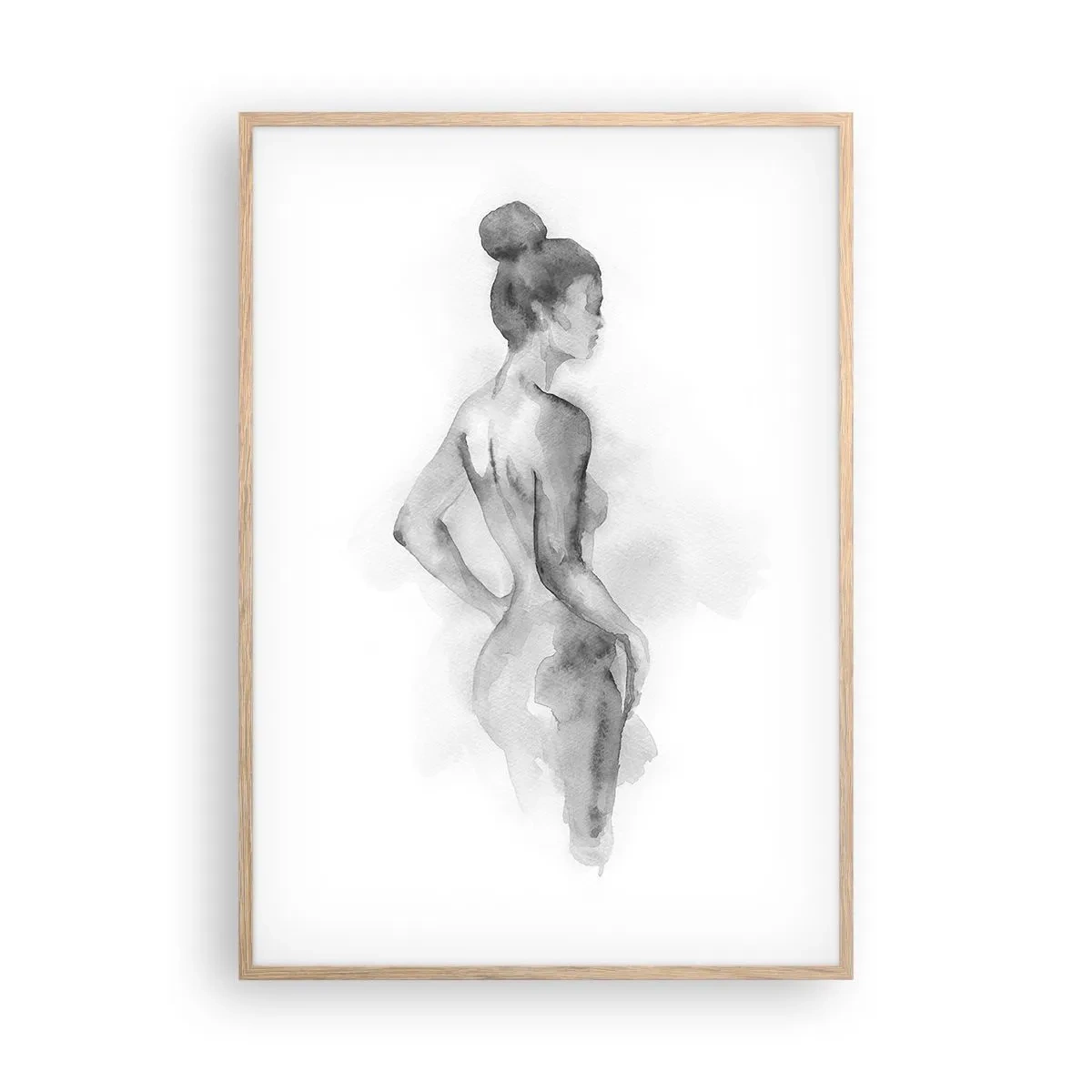 Poster în ramă de stejar deschis - Frumoasă ca o pictură - 70x100 cm