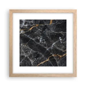 Poster în ramă de stejar deschis - Viața interioară a unei pietre - 30x30 cm