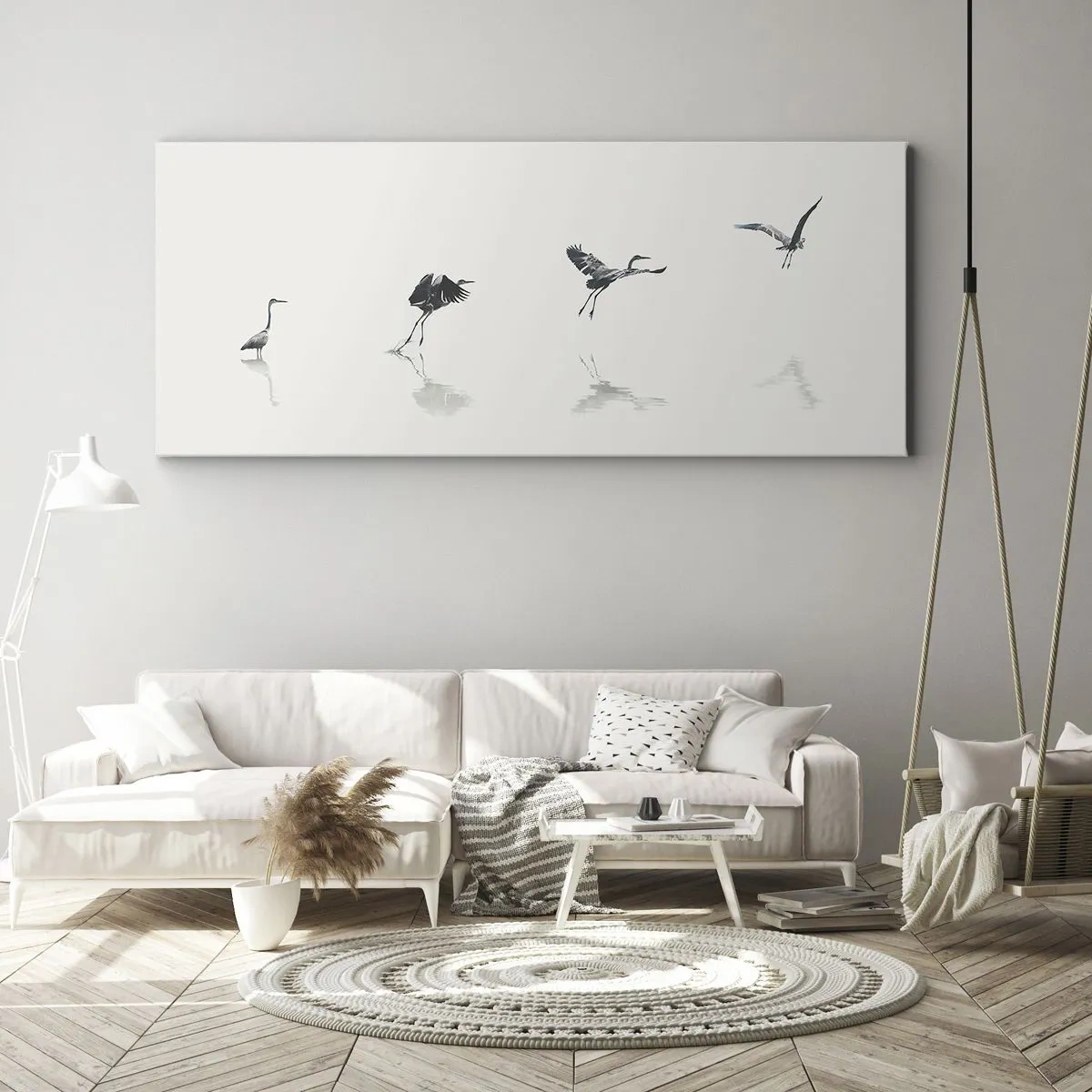 Tablou pe pânză - Patru pași simpli - 100x40 cm
