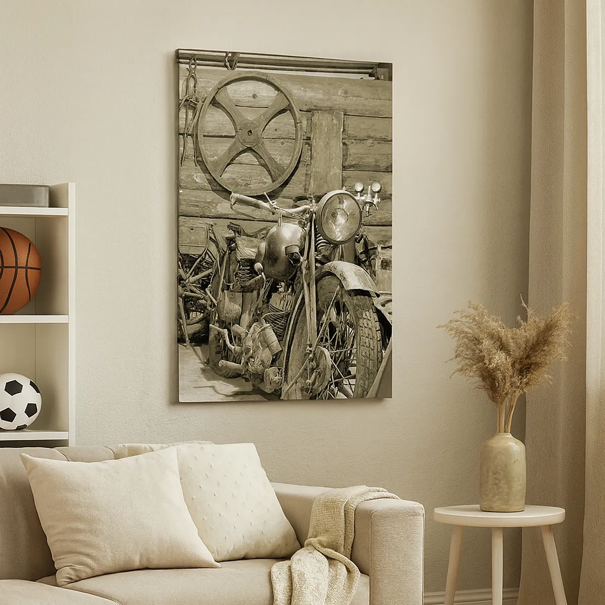 Tablou pe pânză - În șopronul unchiului Vlad - 50x70 cm