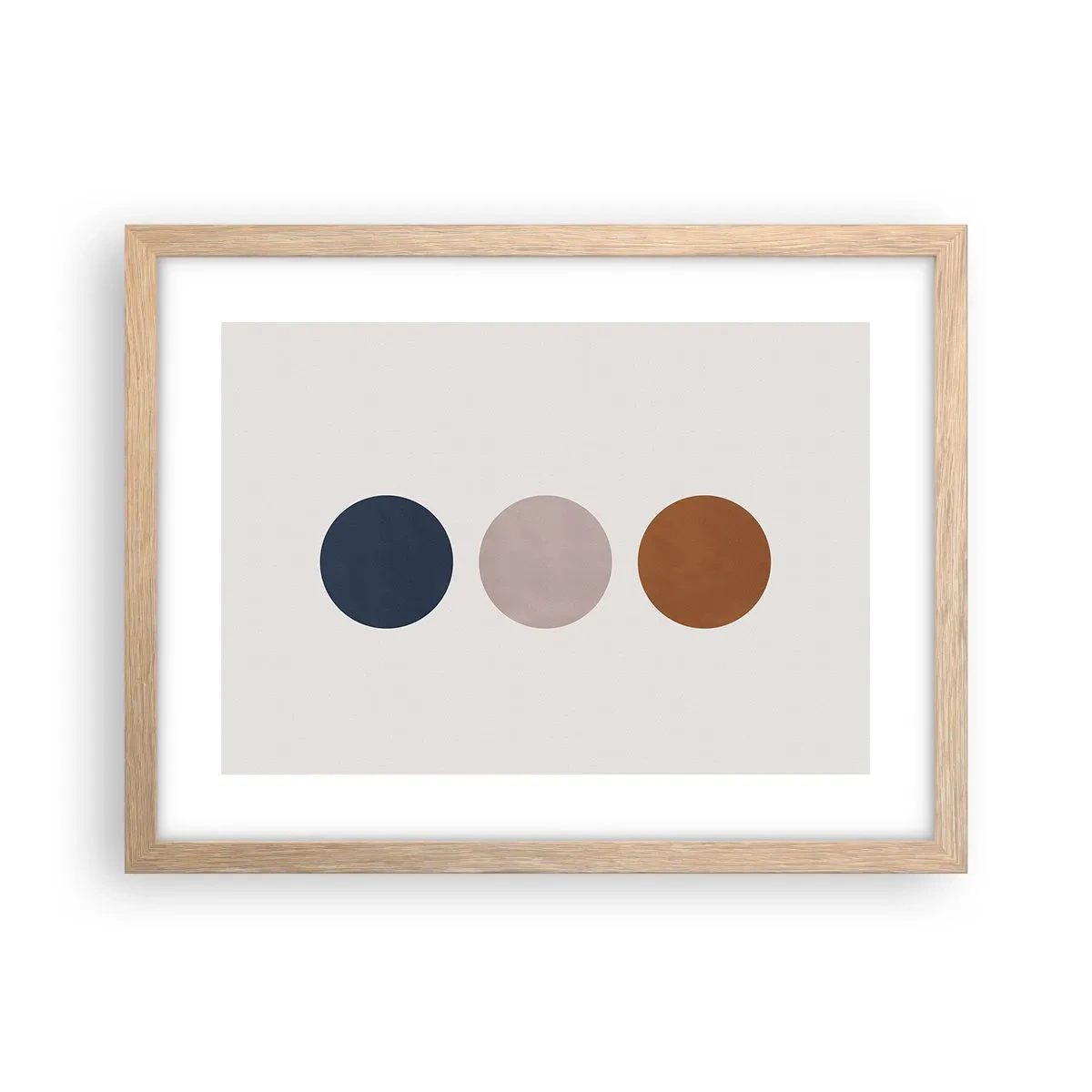 Poster în ramă de stejar deschis - Simbol de excelență - 40x30 cm