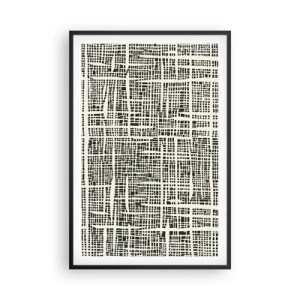 Poster în ramă neagră - O compoziție țesută - 61x91 cm