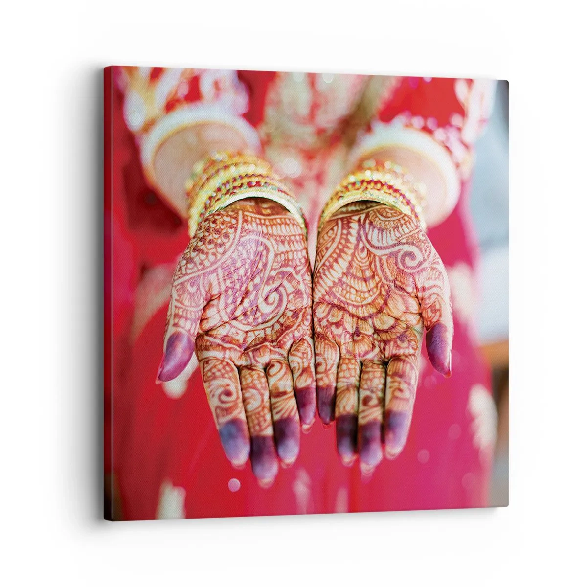 Tablou pe pânză - Gata să prindă fericirea - 30x30 cm