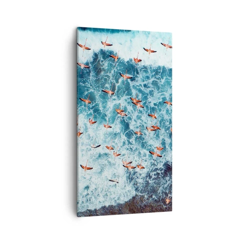 Tablou pe pânză - Parada de la malul mării - 45x80 cm