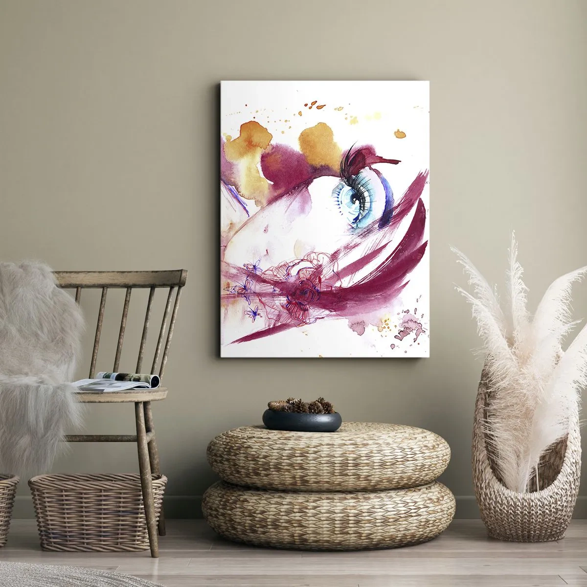 Tablou pe pânză - În apropiere, lumea înflorește - 65x120 cm