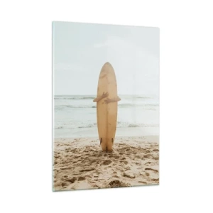 Tablou pe sticlă - Din dragoste pentru valuri - 50x70 cm