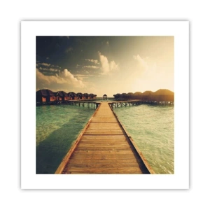 Poster - O invitație caldă - 40x40 cm