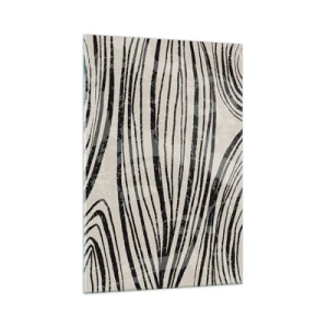 Tablou pe sticlă - Deversare de linii - 70x100 cm