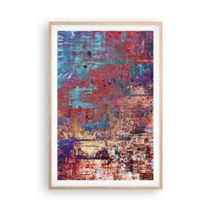 Poster în ramă de stejar deschis - Memorie și uitare - 61x91 cm