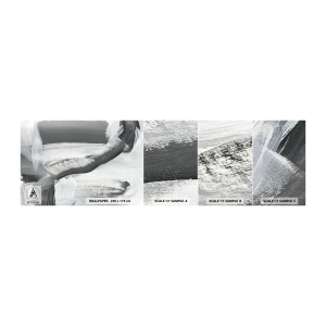 Mostră de Tapet Standard Eco - Cu o mișcare decisivă - Bucată, A picta, Mazance - 100x30 cm