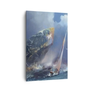 Tablou pe pânză - Cine îndrăznește, câștigă - 80x120 cm