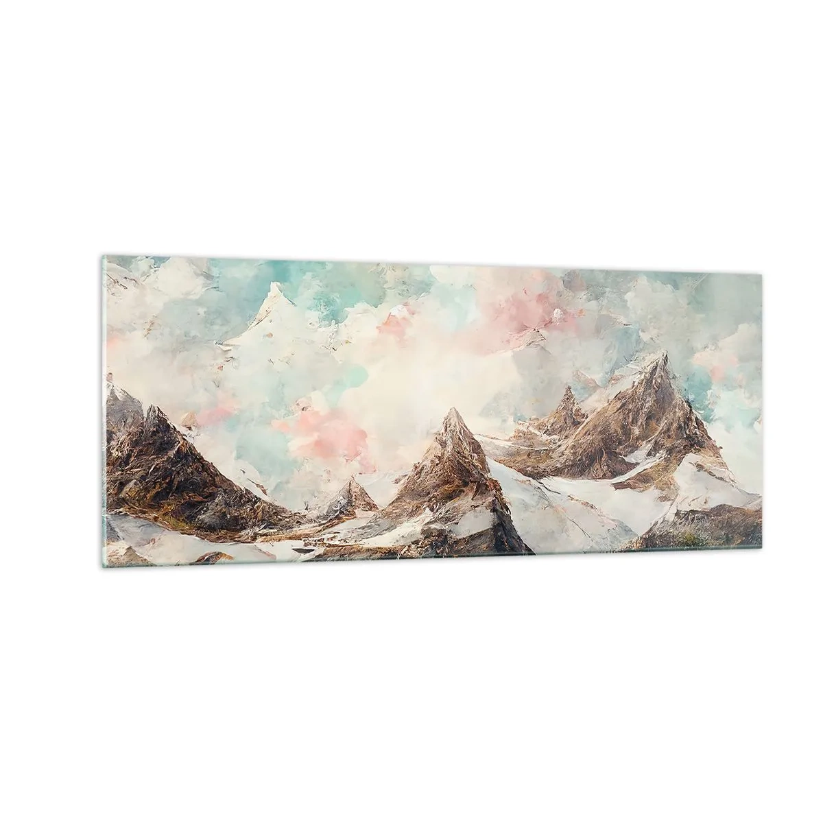 Tablou pe sticlă - Lame de piatră - 100x40 cm