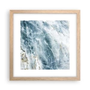 Poster în ramă de stejar deschis - Lumea de gheață - 30x30 cm