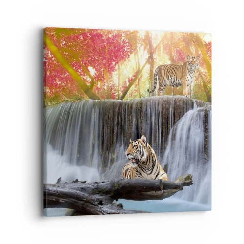 Tablou pe pânză - Peisaj suprarealist    - 40x40 cm