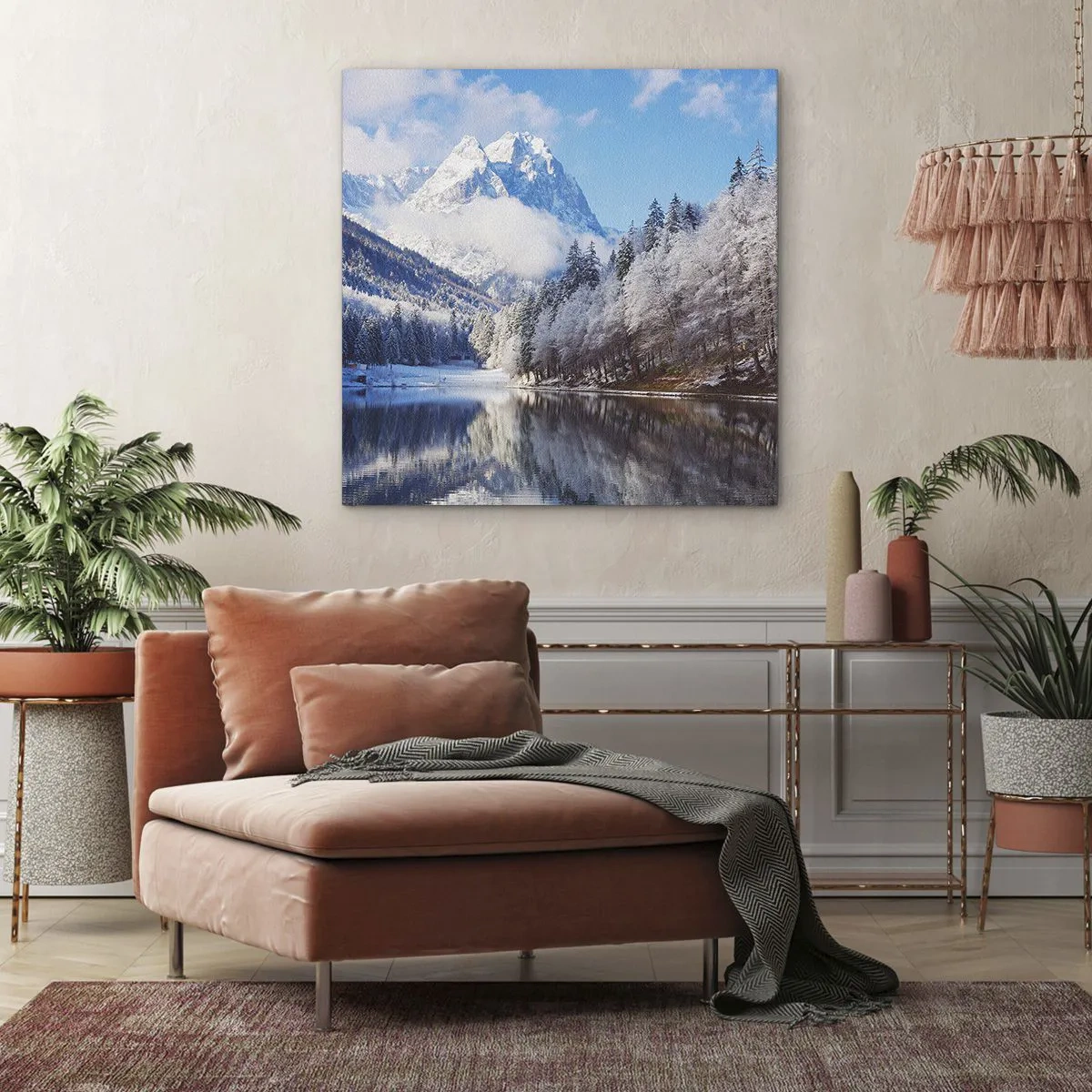 Tablou pe pânză - Veghe de zăpadă - 60x60 cm