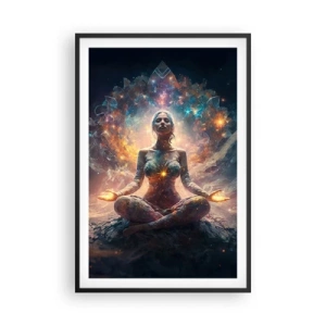 Poster în ramă neagră - Flux de energie bună - 61x91 cm