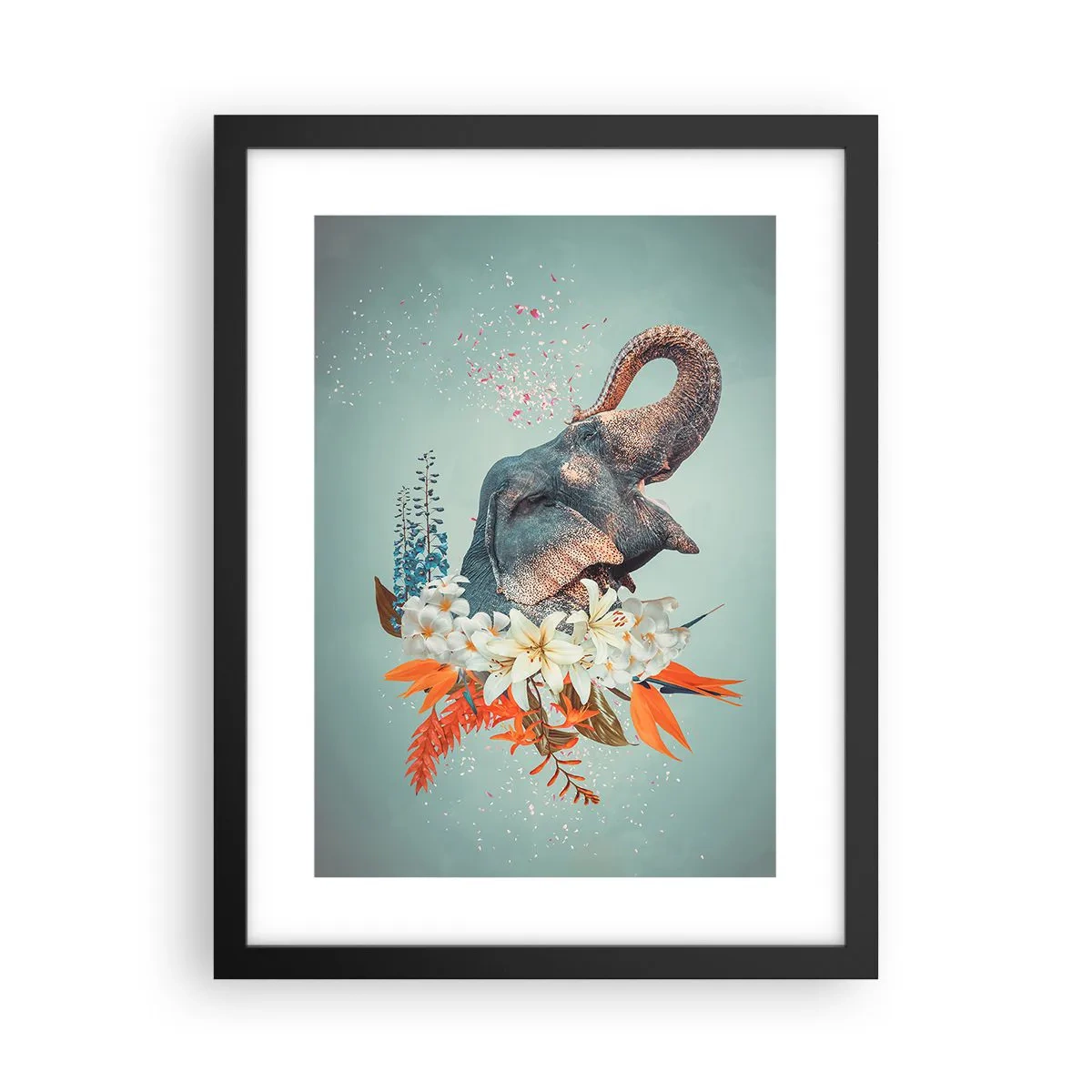 Poster în ramă neagră - Urlet de bucurie - 30x40 cm