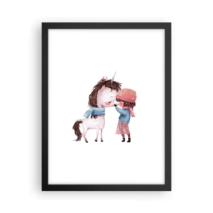 Poster în ramă neagră - O poveste de iarnă - 30x40 cm