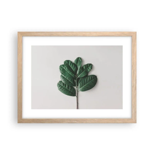 Poster în ramă de stejar deschis - Desenul naturii însăși - 40x30 cm