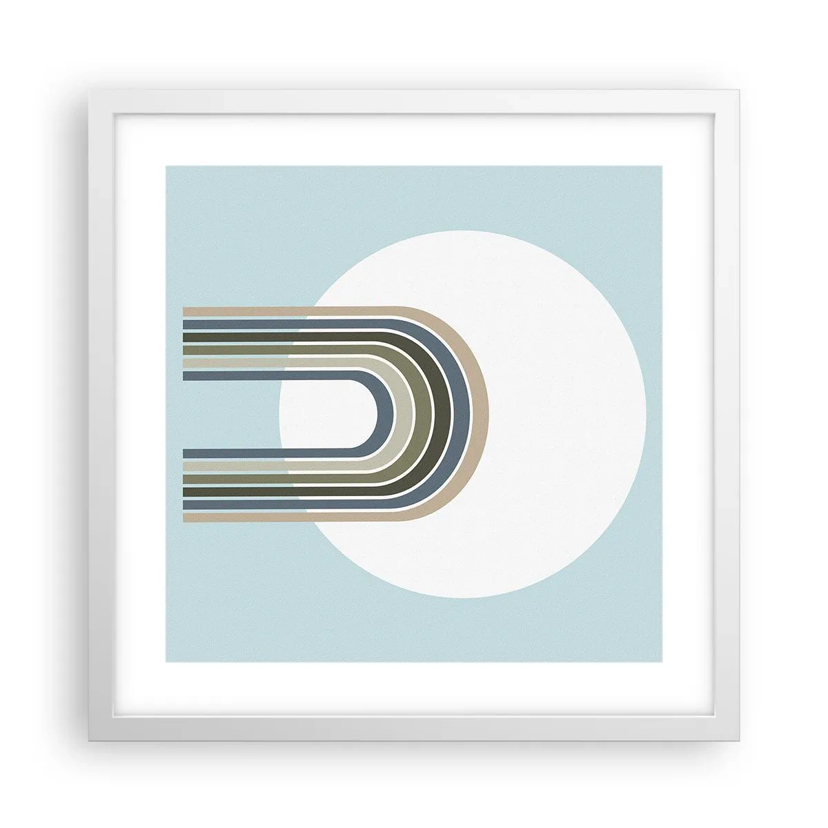 Poster în ramă albă - Atracție irezistibilă - 40x40 cm