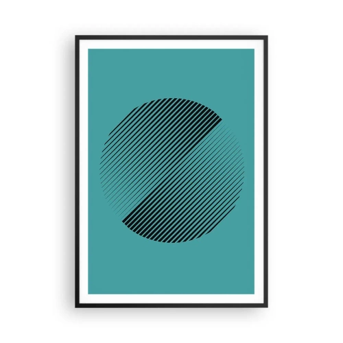 Poster în ramă neagră - Cercul - o variație geometrică - 70x100 cm