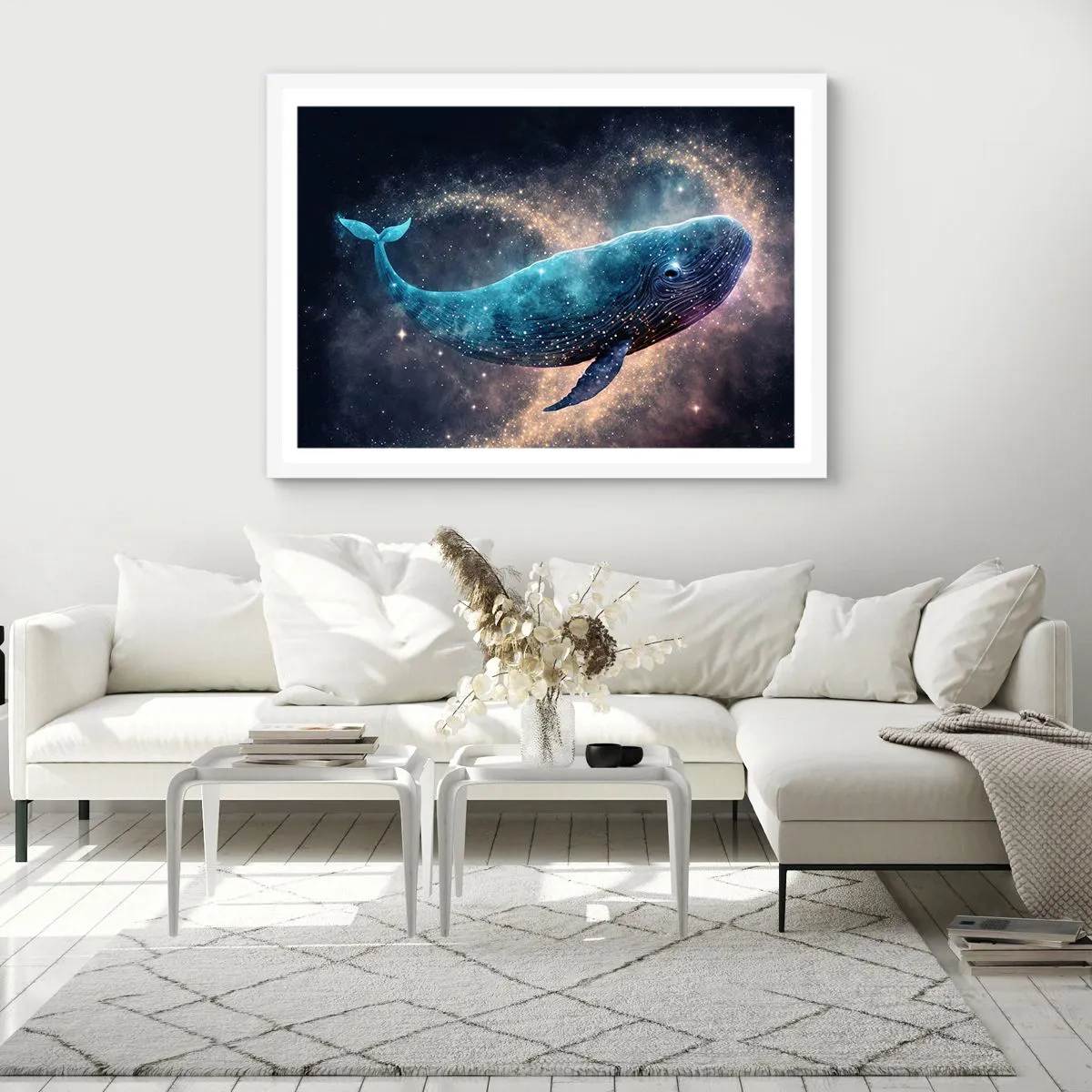 Poster în ramă albă - Există o lume... - 100x70 cm
