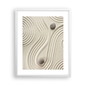 Poster în ramă albă - Atingere de căldură - 40x50 cm