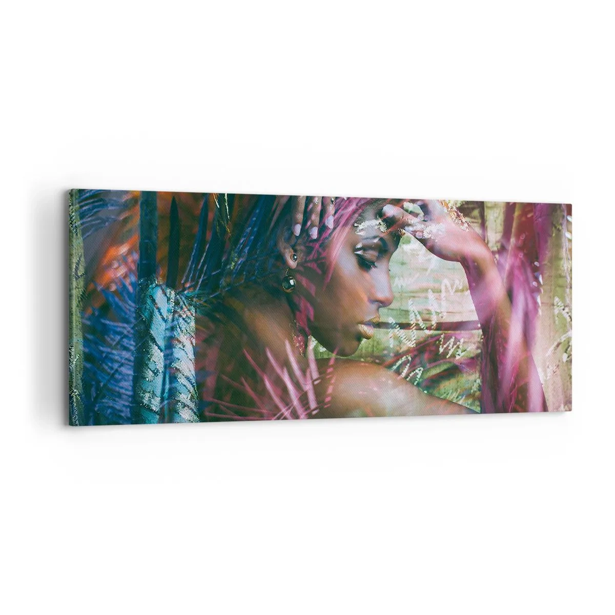 Tablou pe pânză - Mama Natură în junglă - 100x40 cm