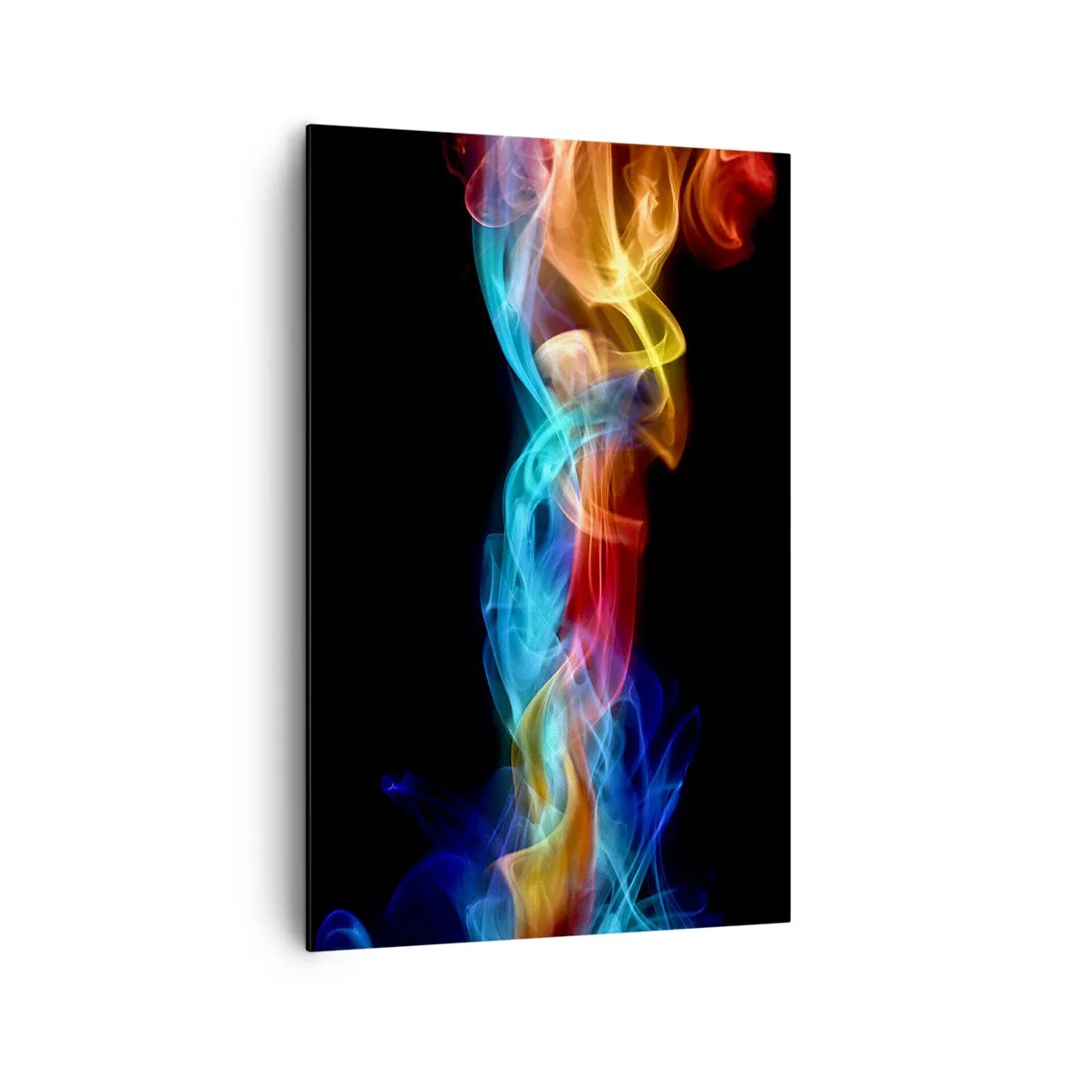 Tablou pe pânză - Dansul curcubeului în brumă - 80x120 cm