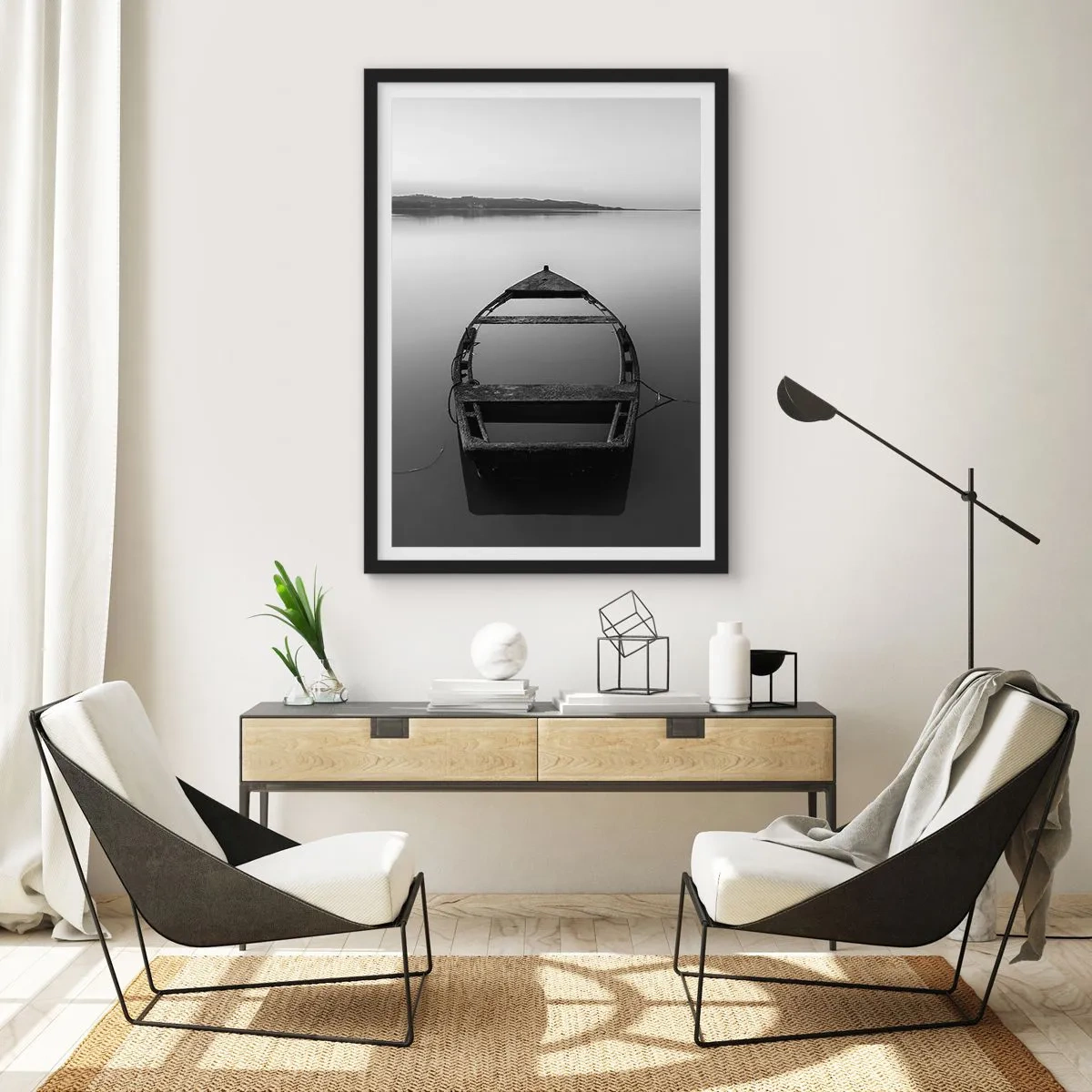 Poster în ramă neagră - Dor și melancolie - 61x91 cm