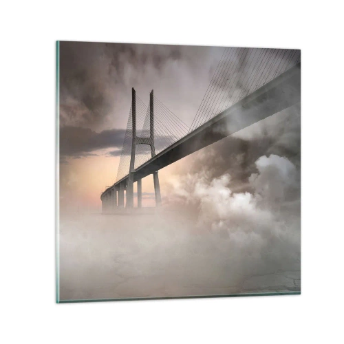 Tablou pe sticlă - Lângă un râu care nu există - 40x40 cm