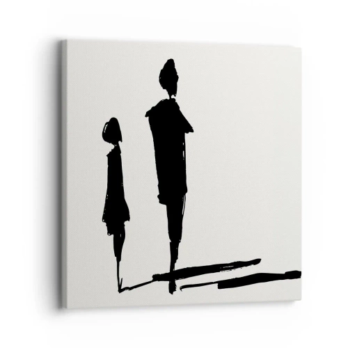 Tablou pe pânză - Cu siguranță împreună? - 30x30 cm