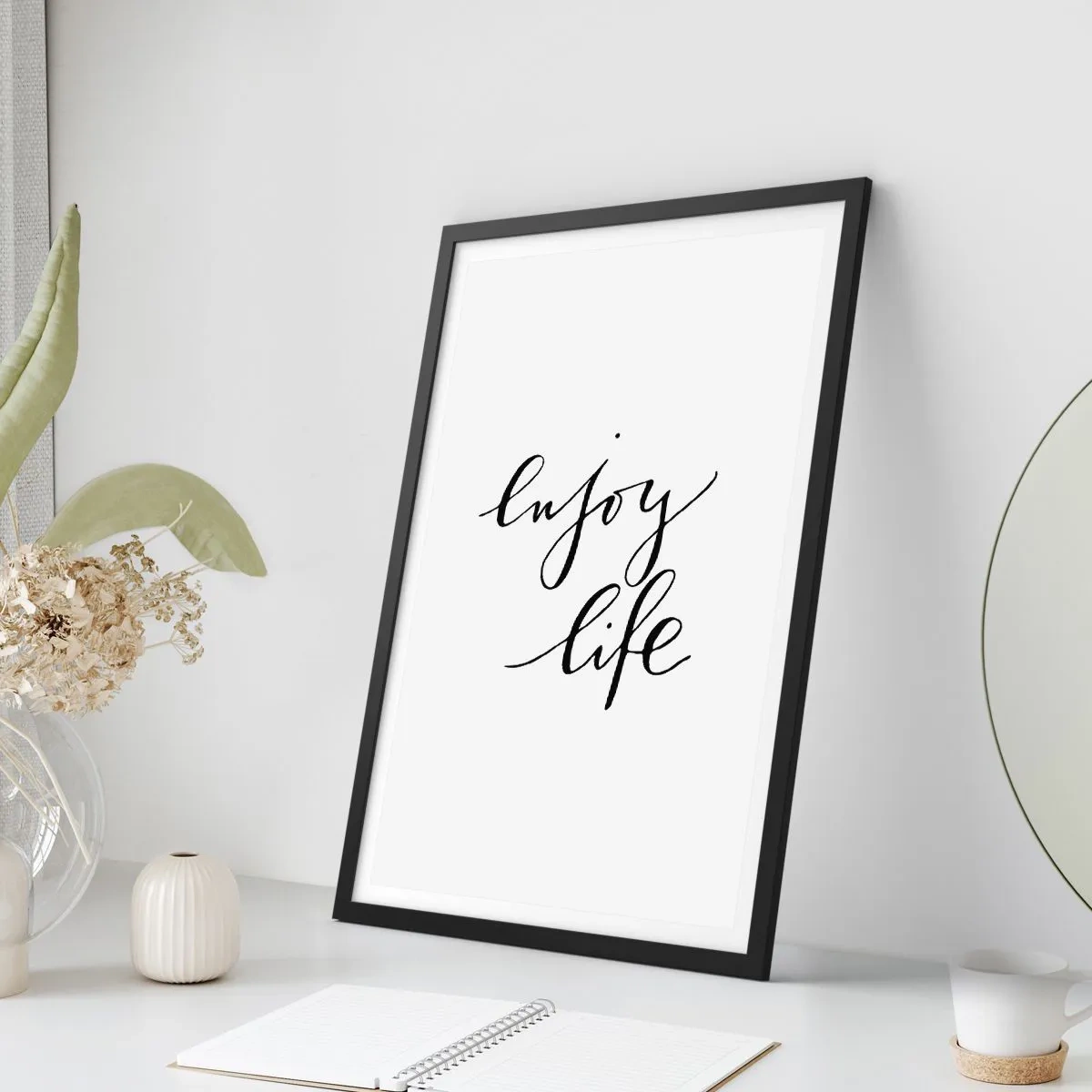 Poster în ramă neagră - Nimic de adăugat... - 70x100 cm