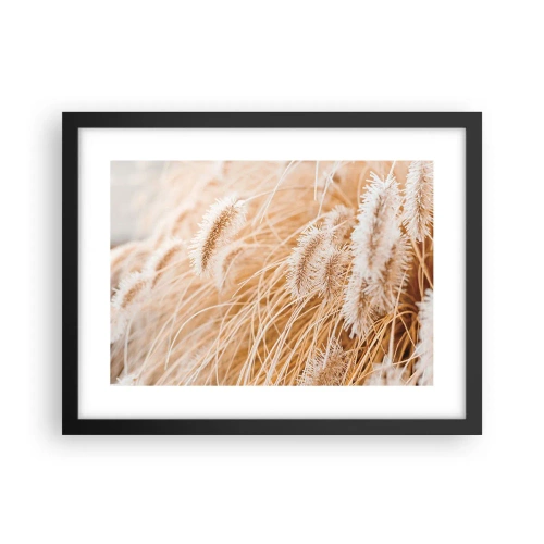 Poster în ramă neagră - Foșnetul auriu al ierburilor - 40x30 cm