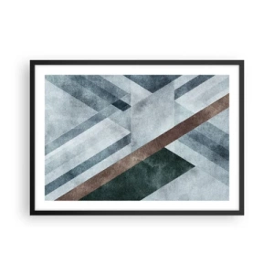 Poster în ramă neagră - Eleganța sofisticată a geometriei - 70x50 cm