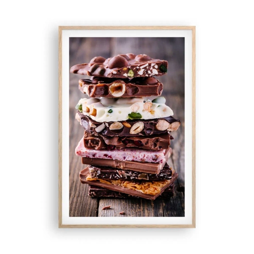 Poster în ramă de stejar deschis - O perspectivă încântătoare - 61x91 cm