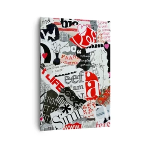 Tablou pe pânză - Colaj de hipsteri - 70x100 cm