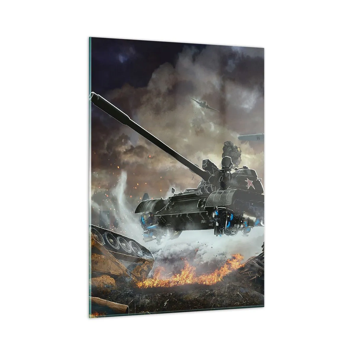 Tablou pe sticlă - Bătălia este teribilă și frumoasă - 50x70 cm
