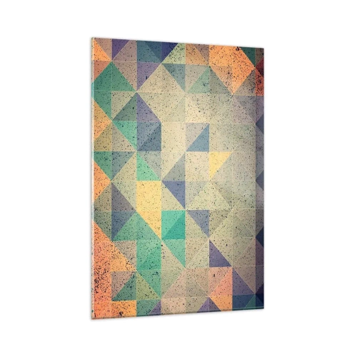 Tablou pe sticlă - Republica triunghiurilor - 80x120 cm