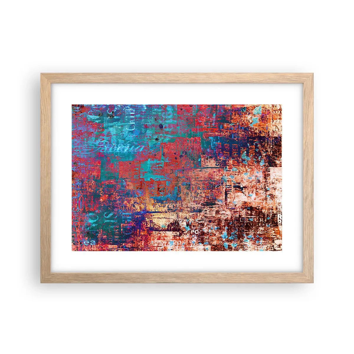 Poster în ramă de stejar deschis - Memorie și uitare - 40x30 cm