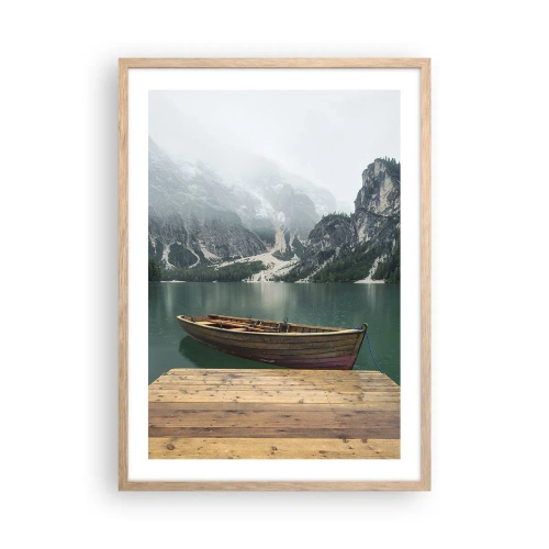 Poster în ramă de stejar deschis - Și frunțile mândre - 50x70 cm