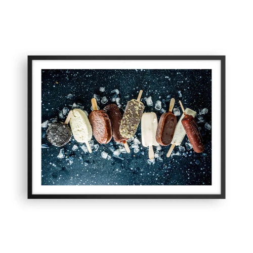 Poster în ramă neagră - Gustul unei veri fierbinți - 70x50 cm