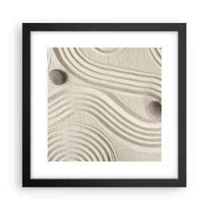 Poster în ramă neagră - Atingere de căldură - 30x30 cm