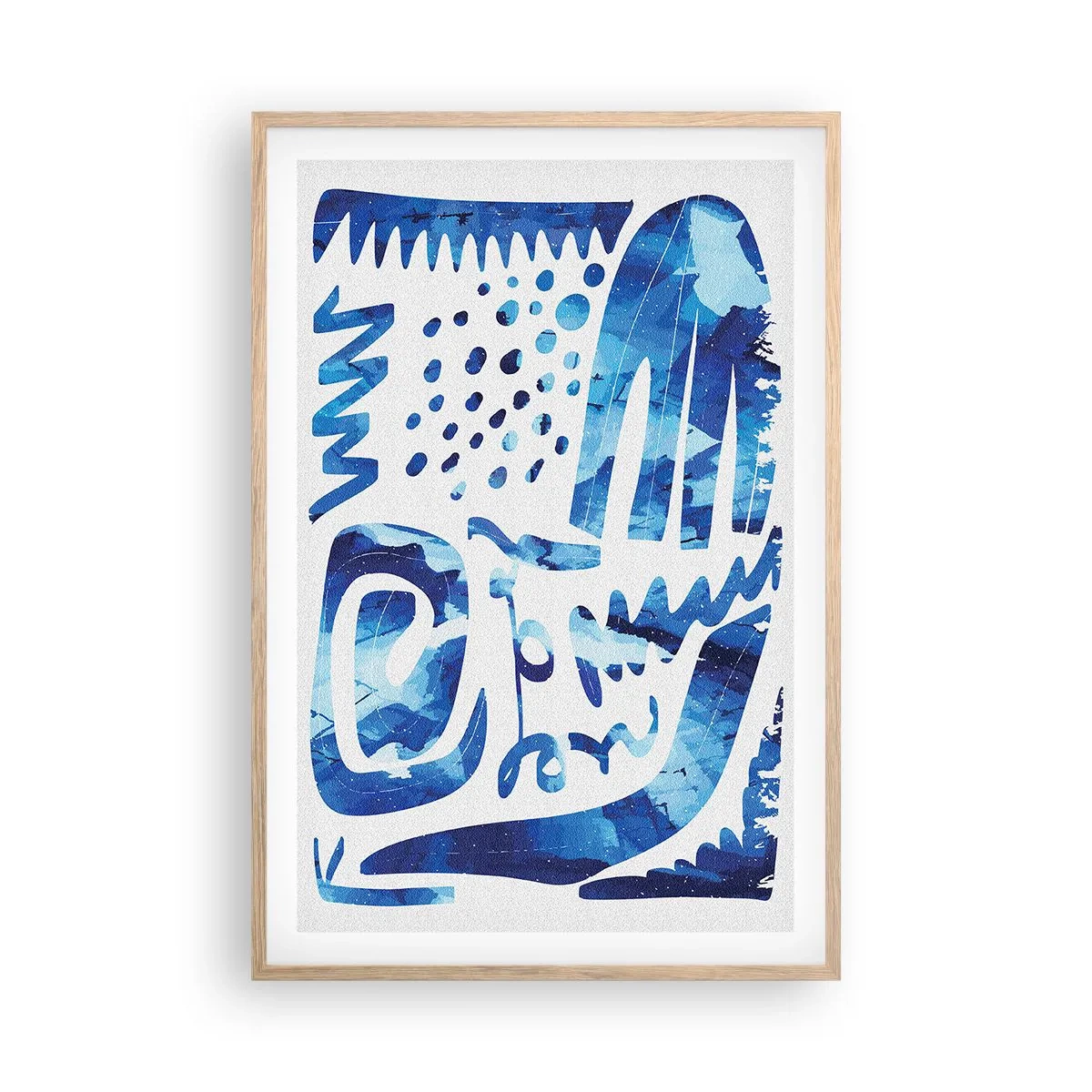 Poster în ramă de stejar deschis - Înapoi la rădăcini - 61x91 cm