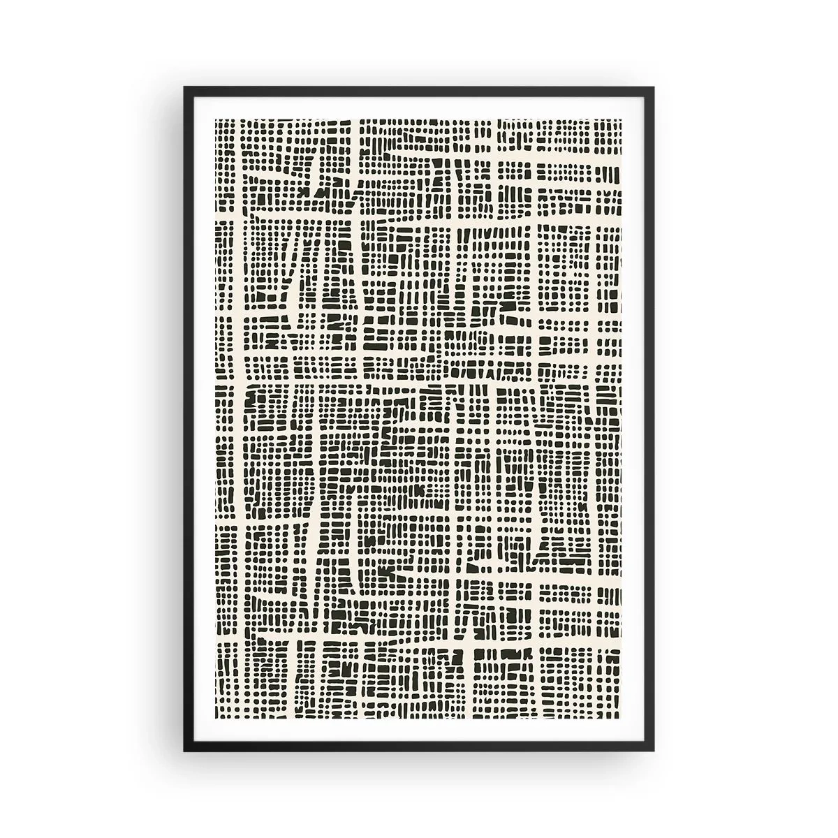 Poster în ramă neagră - O compoziție țesută - 70x100 cm