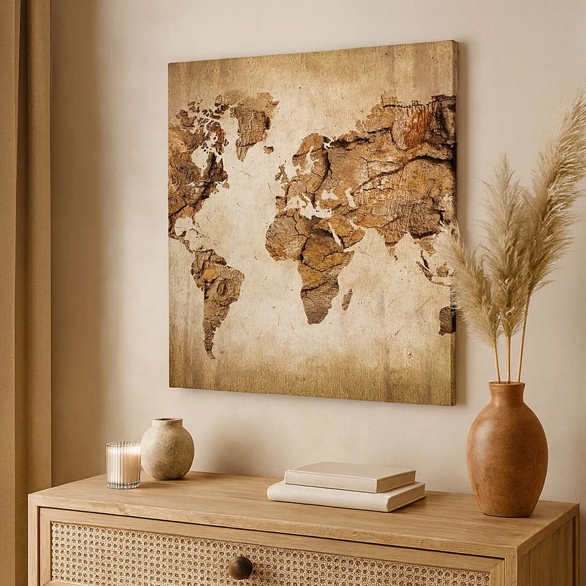 Tablou pe pânză - Descoperirea lumii - 30x30 cm