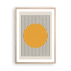 Poster în ramă de stejar deschis - Puterea simplității - 50x70 cm